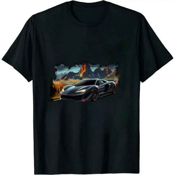 COMIO Cool Supercar Sports Car Concept Hypercar Racing Art Graphic T-Shirt