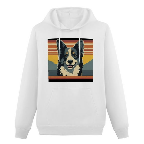 COMIO Corgi Dog Gifts For Corgi Lovers Men Women Corgi Pullover Hoodie