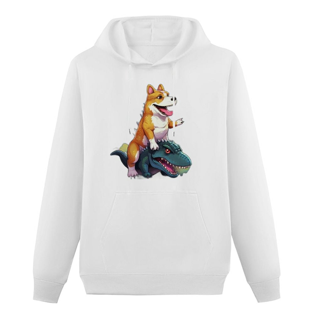 COMIO Corgi Riding Dinosaur T rex Gifts Men Women Rainbow Funny ...