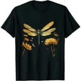 thumbnail image 1 of COMIO Cottagecore Aesthetic Floral Dragonfly Graphic Girls Women T-Shirt, 1 of 3