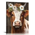 thumbnail image 1 of COMIO  Cow Print Farmhouse Wall Decor - Abstract Canvas Paintings Picture Prints Artwork for Home Decor, 1 of 4