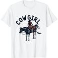 thumbnail image 1 of COMIO Cowgirl Barrel Racing Roping Horseback Riding Rodeo T-Shirt, 1 of 3