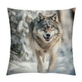 thumbnail image 1 of QZHH  Cushion Cover Case Wolf Animal Series Winterforest,Decorative Throw Pillow Case for Sofa Couch Bed Chair,, 1 of 5