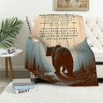thumbnail image 1 of COMIO Cute Bear Blanket Anime Super Soft Flannel Throw Blanket for Bed Couch Living Room Sofa Decoration All Season, 1 of 6