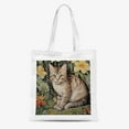 thumbnail image 1 of COMIO Cute Cat Canvas Tote Bag,Tabby Shoulder Bag for Women Girls,Reusable Canvas Tote Bag for School Grocery Shopping, 1 of 5