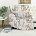 thumbnail image 1 of COMIO  Cute Cats Sherpa Throw Blanket for Couch Bed, Soft Cozy Kitten Animal Print Flannel Blanket Warm Lightweight Fuzzy Plush Blanket Cat Lover Gifts for Kids Adults, 1 of 6