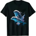 thumbnail image 1 of COMIO Cute Dolphins Making Splashing T-Shirt, 1 of 3