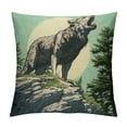 thumbnail image 1 of COMIO  Cute Wolf Throw Pillow Covers for Couch Sofa Bed,Set of  Wolves Howling Decorative Pillows Cushion Covers,Animal Wolves Forest Blue Brown Pillow Inserts Not Included,, 1 of 5
