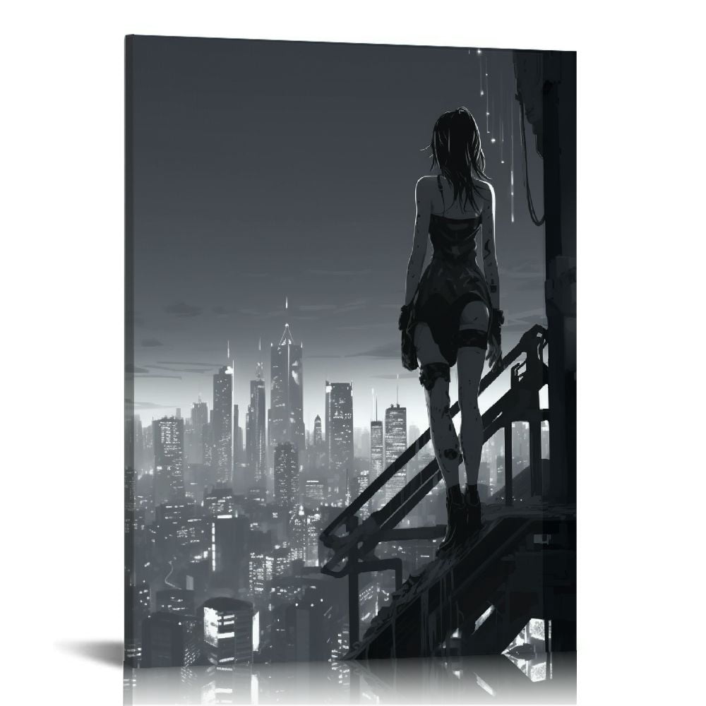 COMIO Cyberpunk Edgerunners Anime（4） Canvas Poster Wall Art Decor Print ...