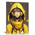 thumbnail image 1 of COMIO Cyberpunk Edgerunners Anime Frame Scroll Poster Wall Hanging Decor Paintings Wood Frame Kit Hanger for Living Room Bedroom Decoration, 1 of 4