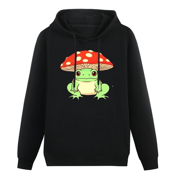 COMIO DSFVUS Graphic Crewneck Sweatshirt Womens Cute Frog Sweatshirt Kawaii Mushroom Hoodie Halloween Sweatshirts for Women