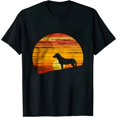 thumbnail image 1 of COMIO Dachshund Retro T-Shirt, 1 of 3