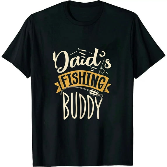COMIO Dads Fishing Buddy Cute Kids Gift T-Shirt