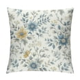 thumbnail image 1 of COMIO Dahlia Pillow Covers,Navy Yellow Grey Floral Abstract Outdoor Decorative Throw Pillows Summer Modern Geometry Flower Pillowcase Cushion Case Decor for Couch Bed Home Decor, 1 of 5