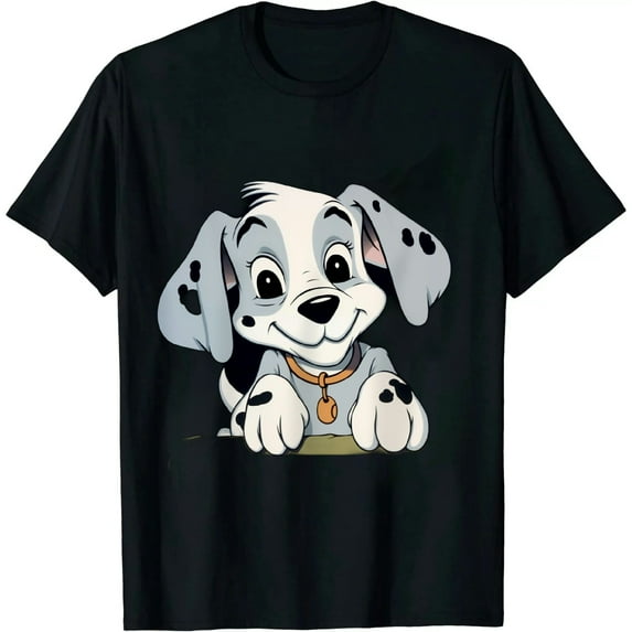 COMIO Dalmatians Playful Position Puppy Logo T-Shirt