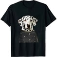 thumbnail image 1 of COMIO Dalmatinac Breast Pocket For Dog Owners Leopard T-Shirt, 1 of 3