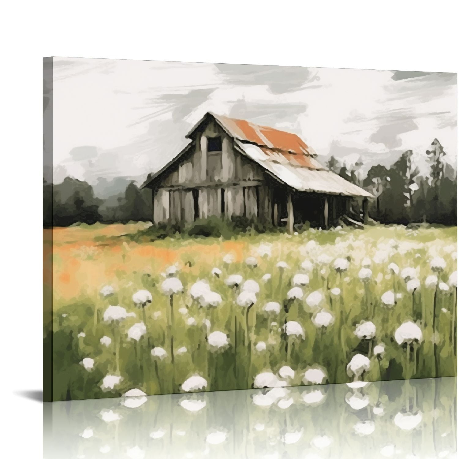 COMIO Dandelion Barn Canvas Wall Decor by Artist Studio Arts for Living