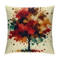 thumbnail image 1 of COMIO Decorative Autumn Fall Throw Pillow Cover Maple Leaf Bicycle Tree Umbrella Cushion Case Shell Happy Fall Pillow Case for Car Sofa Bed Couch, 1 of 5