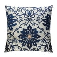 thumbnail image 1 of COMIO  Decorative Cushion Covers Navy Blue Bohemian Flower Throw Pillow Covers, 1 of 5