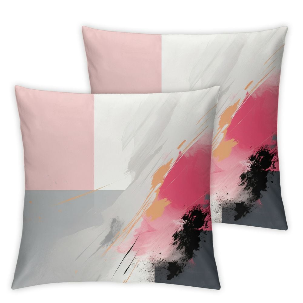 COMIO Decorative Dusty Rose Throw Pillow Covers Rustic Farmhouse Super