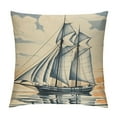 thumbnail image 1 of COMIO  Decorative Nautical Anchor Sailing Map Throw Pillow Covers, 1 of 5