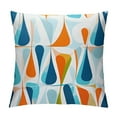 thumbnail image 1 of COMIO  Decorative Throw Pillow Cover Retro Mid-Century Drop Shapes Seamless Pattern,Pillow Case for Men Women Decorative Home Sofa Chair Couch., 1 of 5