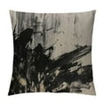 thumbnail image 1 of COMIO Decorative Throw Pillow Covers for Couch Black White Painted Dirty Texture Grunge Abstract Spot Stroke Textures Deep with Marbling Artwork  Bed Car Pillows Case, 1 of 5