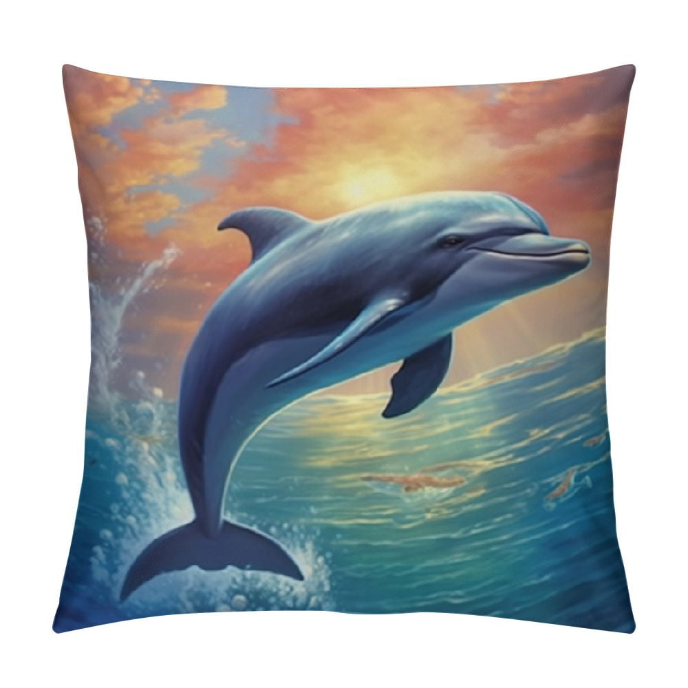 Cuscino decorativo Acquario di pesci tropicali su una barriera corallina