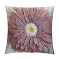 thumbnail image 1 of COMIO  Decorative Throw Pillow Covers Handmade Flower Cushion Covers Cases Accent Pillowslips Square Gift Home Sofa Car Bed Room Decor Rose Gold, 1 of 5