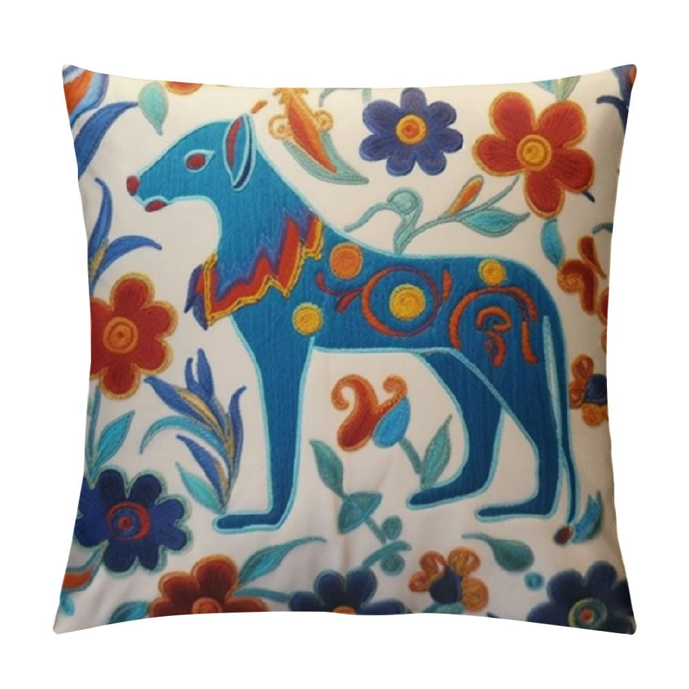 COMIO Decorative Throw Pillows Cover Boho Farmhouse Square Pillow Case ...