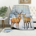 thumbnail image 1 of COMIO Deer Throw Blanket, Adorable Super-Soft Deer Blanket for Girls, Boys, Adults, Teen, Kids, and Children, Cute Winter Blanket Warm and Cozy Throw for Bed, Crib or Couch, 1 of 6