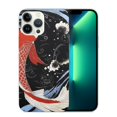 thumbnail image 1 of COMIO  Designed for iPhone 14 Pro Case, Japanese Anime Design Phone Case Slim Shockproof Protective Cover 6.1 Inch - Koi Fish, Black, 1 of 4