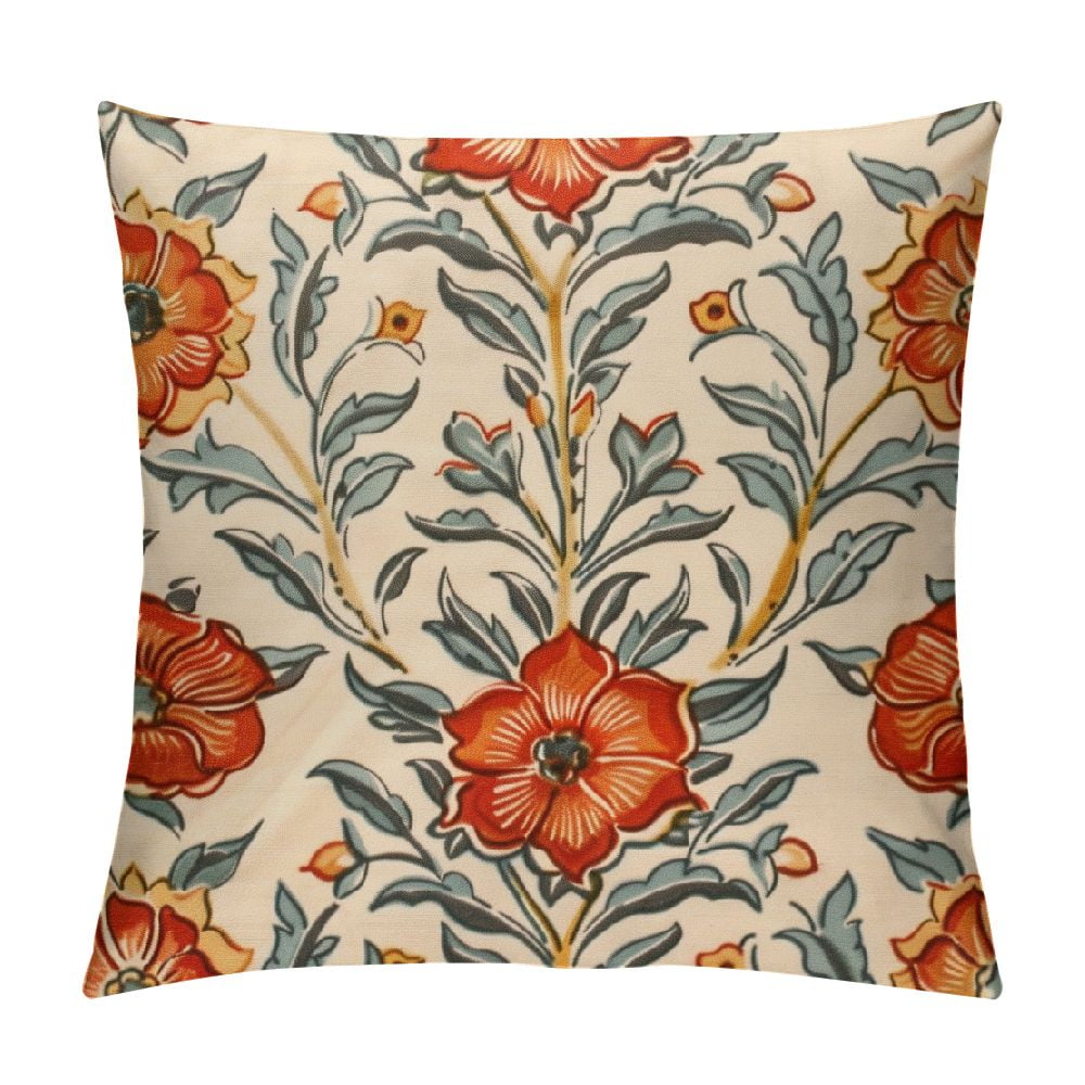 専用＊Ringpillow＆Message arrange＊アンティークアレンジ COMIO Designer Vintage Throw Pillow Covers Red Luxury Soft Pillows
