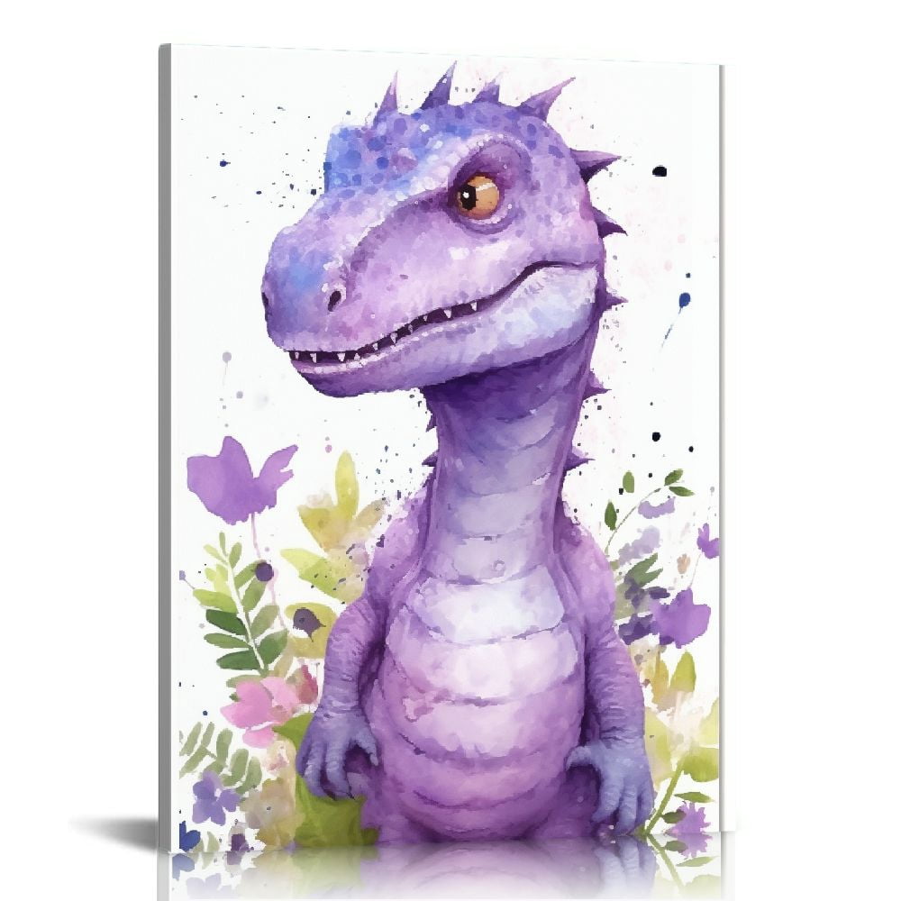 COMIO Dinosaur Wall Art for Kids Room, Motivational Canvas Wall Decor ...
