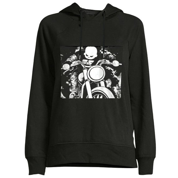 COMIO Dirt Bike Fast Fun Dirty Funny Motocross BACK PRINT Hoodie Pullover Hoodie
