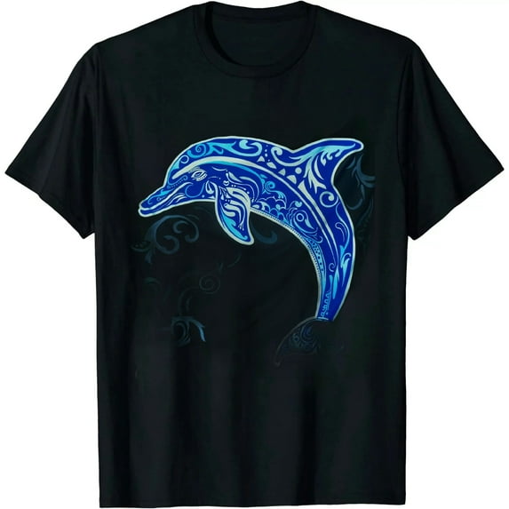 COMIO Dolphin Vintage Retro Throwback Vacation T-Shirt