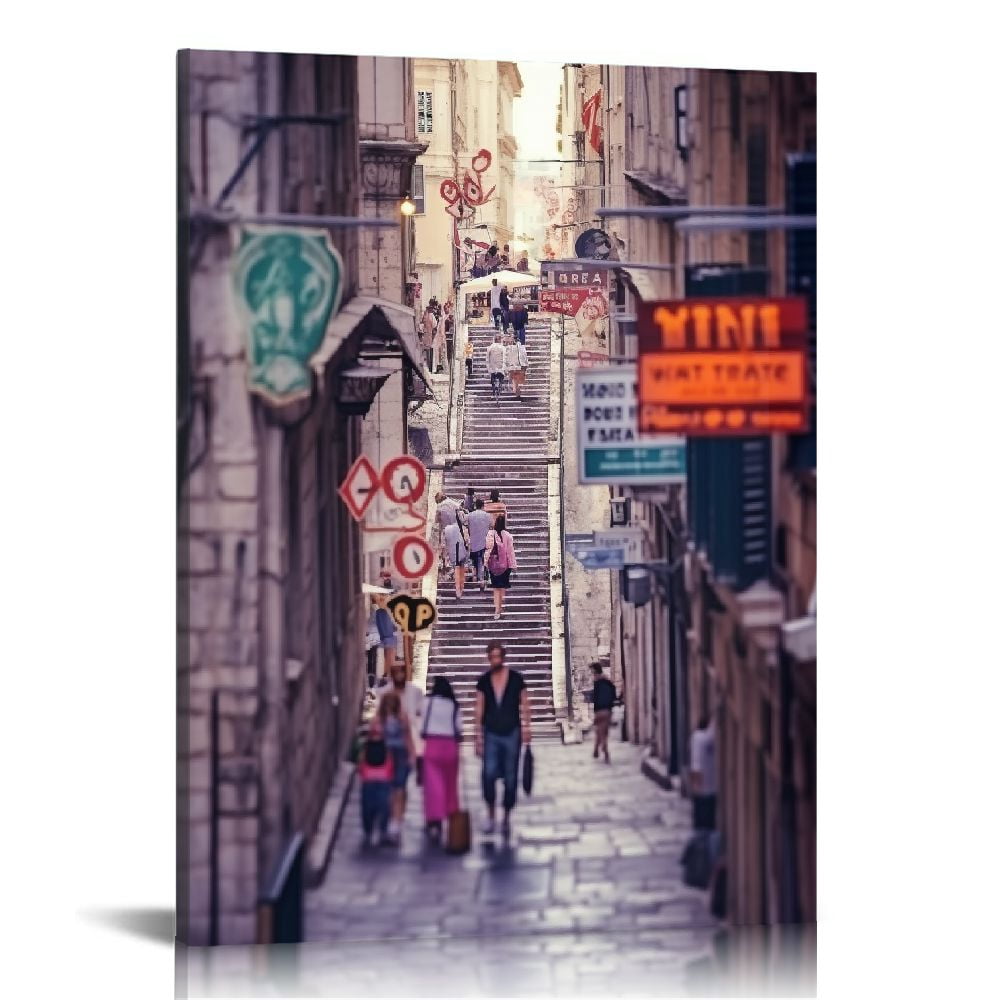 COMIO Dubrovnik Poster Wall Art Canvas Prints Wall Decor, For Living