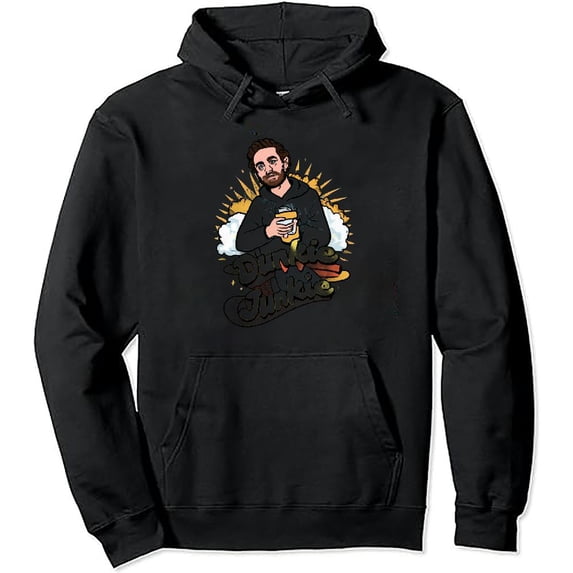 COMIO Dunkie Junkie Funny Donut Lover Parody Pullover Hoodie