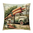 thumbnail image 1 of QZHH Easter Lumbar Pillow Cover Spring Farmhouse Bunny Truck Carrots Rabbit Decor Spring Outdoor Decorative Throw Cushion Case for Sofa Couch Home Bed, 1 of 5