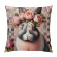 thumbnail image 1 of COMIO Easter Pillow Covers, Buffalo Plaid Rabbit Tulip Decor Throw Pillows Spring Holiday Farmhouse Pillowcase Bunny Easter Decorative Outdoor Cushion Case for Couch Home Decorations, 1 of 5
