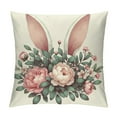 thumbnail image 1 of COMIO Easter Pillow Covers,Easter Decorations Happy Easter Spring Wreath Easter Rabbit Flowers Eggs Easter Decorative Throw Pillows for Sofa Patio Indoor Outdoor Home Decor, 1 of 5