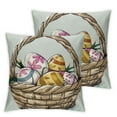 thumbnail image 1 of COMIO Easter Pillow Covers Happy Easter Decor Throw Pillow Covers Easter Bunnies Chicks Eggs Cushion Cases Decoration for Holiday Farmhouse Wedding Home Sofa Couch&nbsp;2pc, 1 of 6