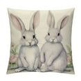 thumbnail image 1 of COMIO  Easter Rabbits Throw Pillow Case Cushion Cover Spring Home Decoration, 1 of 5
