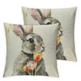 thumbnail image 1 of QZHH  Easter Throw Pillow Covers  Spring Easter Pillow Covers Easter Cross Bunny Eggs Hunt Truck Cushion Covers Pillow Cases for Home Outdoor Sofa Couch Decoration&nbsp;2pc, 1 of 6