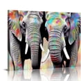 thumbnail image 1 of COMIO  Elephant Wall Decor, Animal Canvas Art Prints Colorful Baby Lover Gifts Pictures Painting for Nursery Decor Bedroom living Room Kids Girls Ready to Hang, 1 of 4