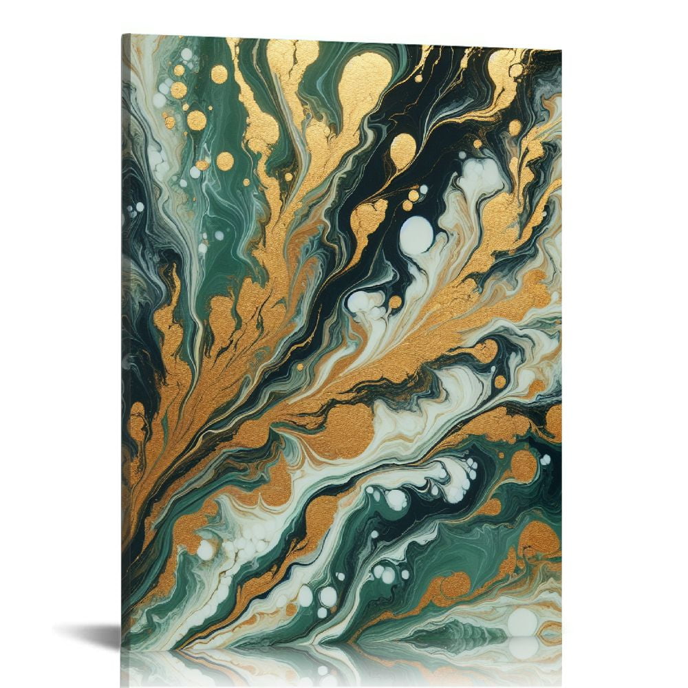 COMIO Emerald Green Wall Art, for Dining Room Bedroom Bathroom Living