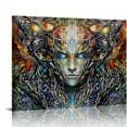 thumbnail image 1 of COMIO  Enigmatic Faces Canvas Wall Art, 1 of 4