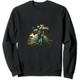 thumbnail image 1 of COMIO Eternal Life Through Christ Cross Hoodie Hooded Sweatshirt Men, 1 of 3