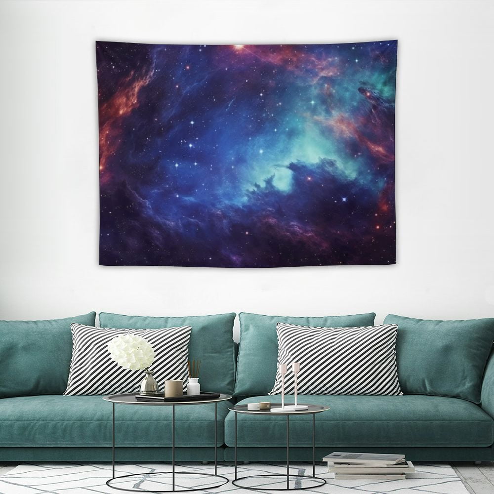 COMIO Extra Large Galaxy Space Tapestry for Bedroom Aesthetic Blue ...