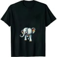 thumbnail image 1 of COMIO FAITH Elephant Hold Puzzle Pieces Sunflower Autism Awareness T-Shirt, 1 of 3